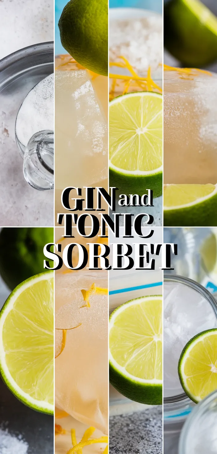 A photo of Gin And Tonic Sorbet Recipe