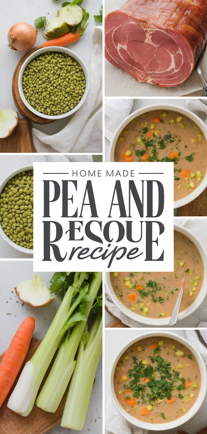 A photo of Home Made Pea And Ham Soup Recipe