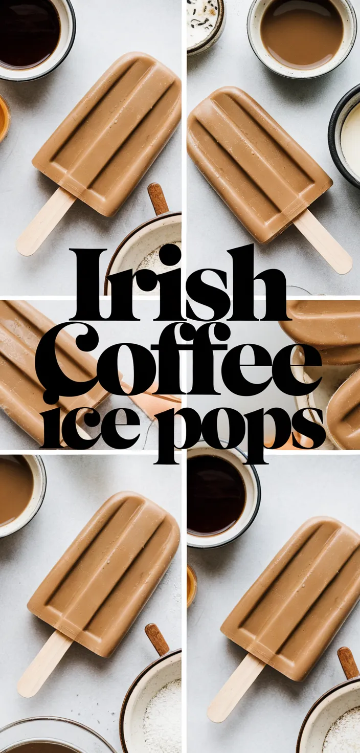 A photo of Irish Coffee Ice Pops Recipe