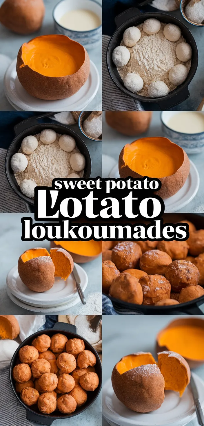 A photo of Sweet Potato Loukoumades Recipe