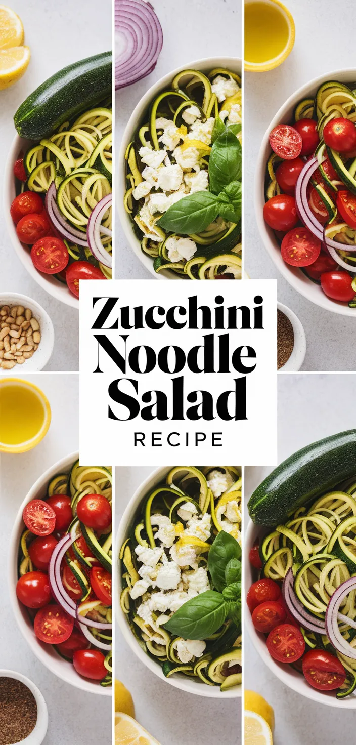 A photo of Zucchini Noodle Salad Recipe