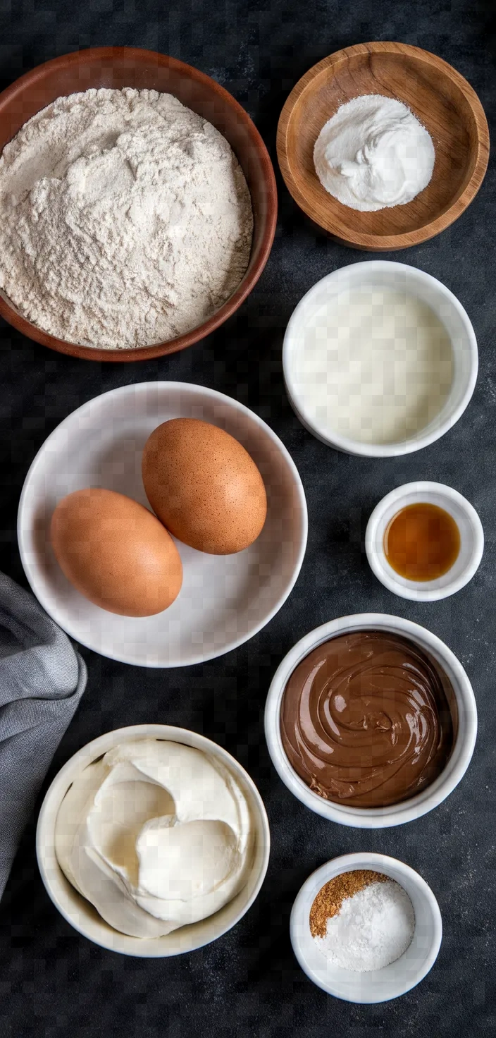 Ingredients photo for Nutella Crepe Cake Recipe