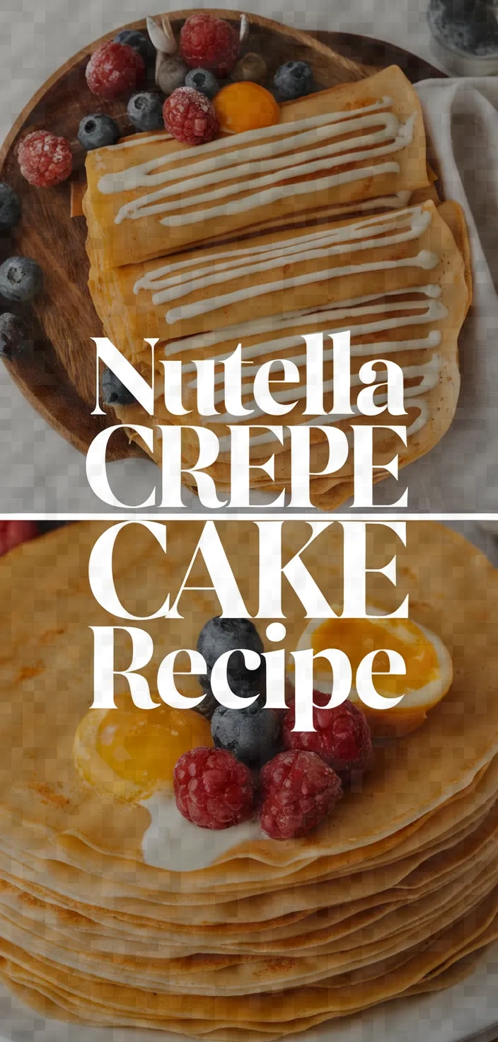 Photo of Nutella Crepe Cake Recipe