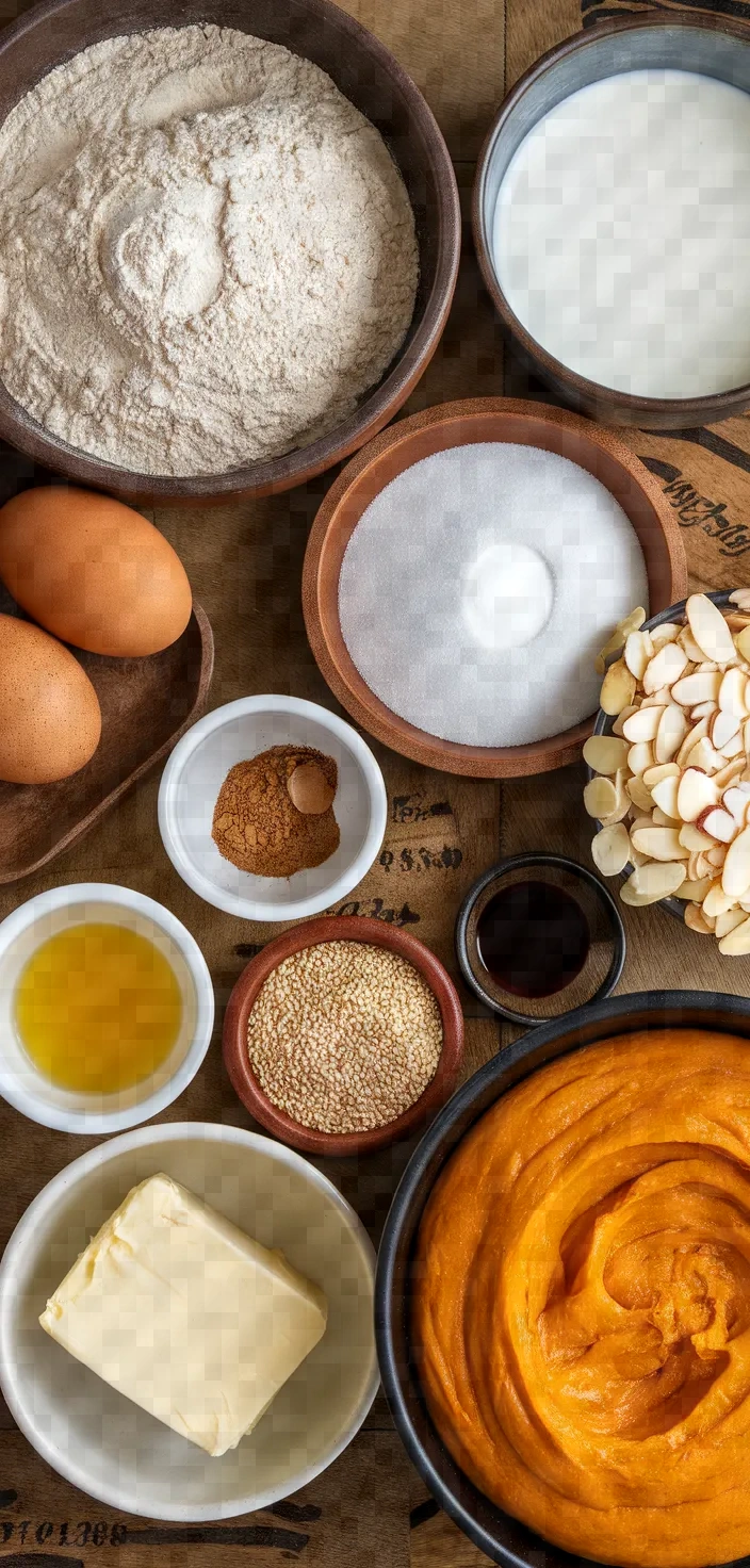 Ingredients photo for Pumpkin And Cardamom Tsoureki Recipe