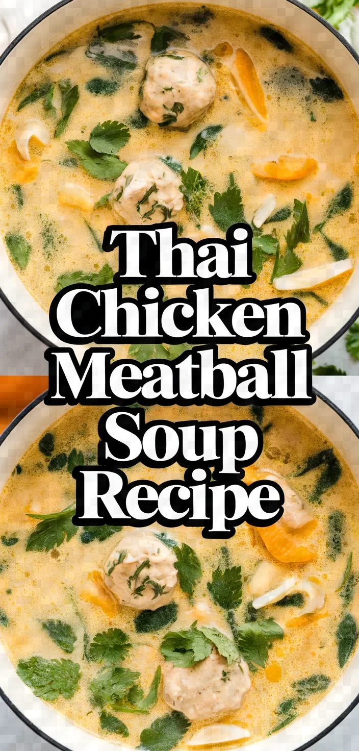 Photo of Thai Chicken Meatball Soup Recipe