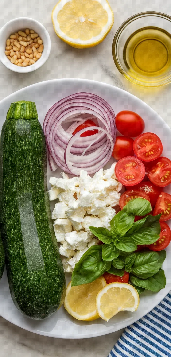 Ingredients photo for Zucchini Noodle Salad Recipe