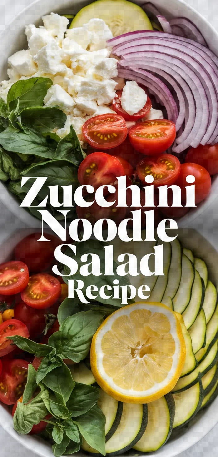 Photo of Zucchini Noodle Salad Recipe