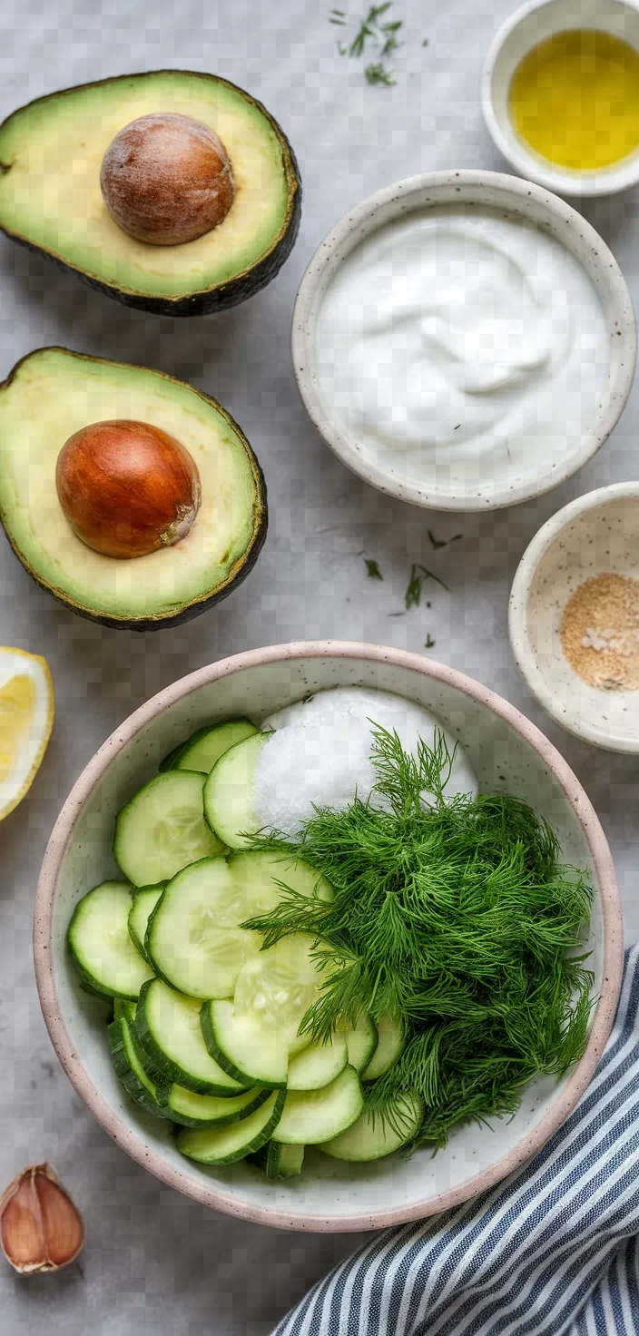 Ingredients photo for Avocado Tzatziki Recipe