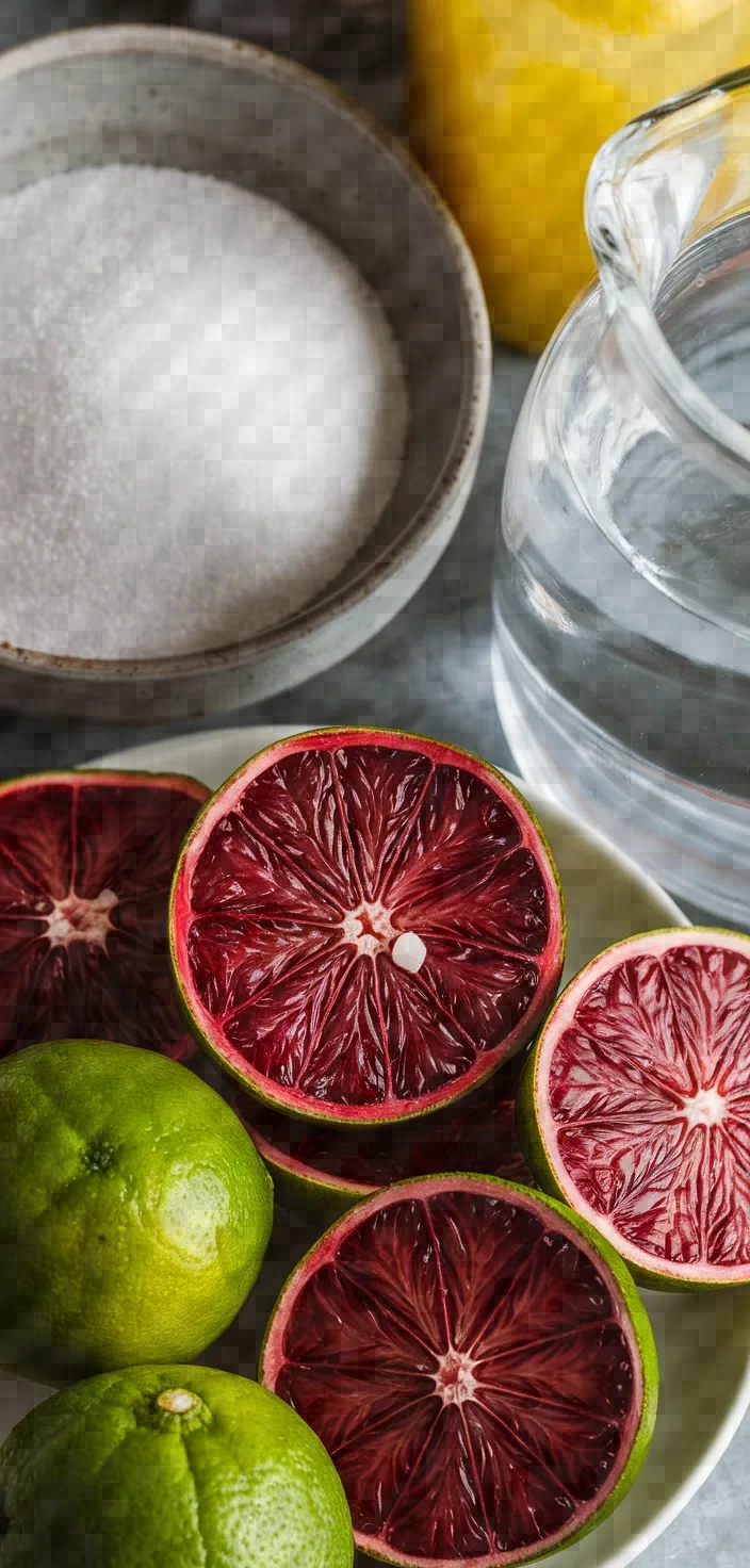 Ingredients photo for Blood Lime Marmalade Recipe