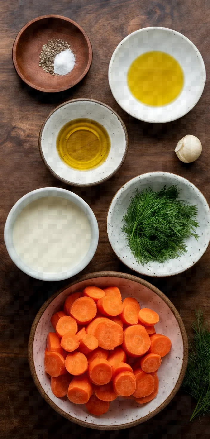 Ingredients photo for Carrot And Dill Mash Recipe