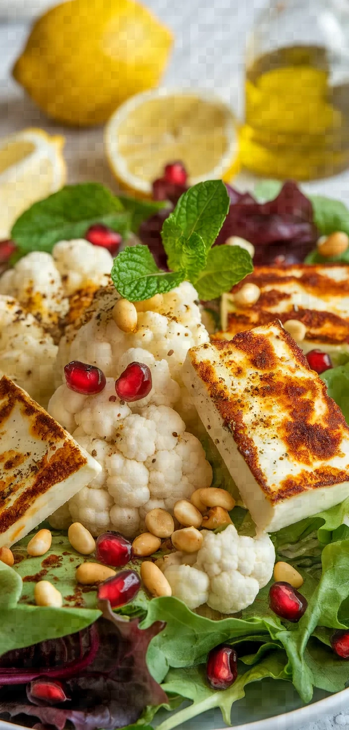 Ingredients photo for Cauliflower And Halloumi Salad Recipe