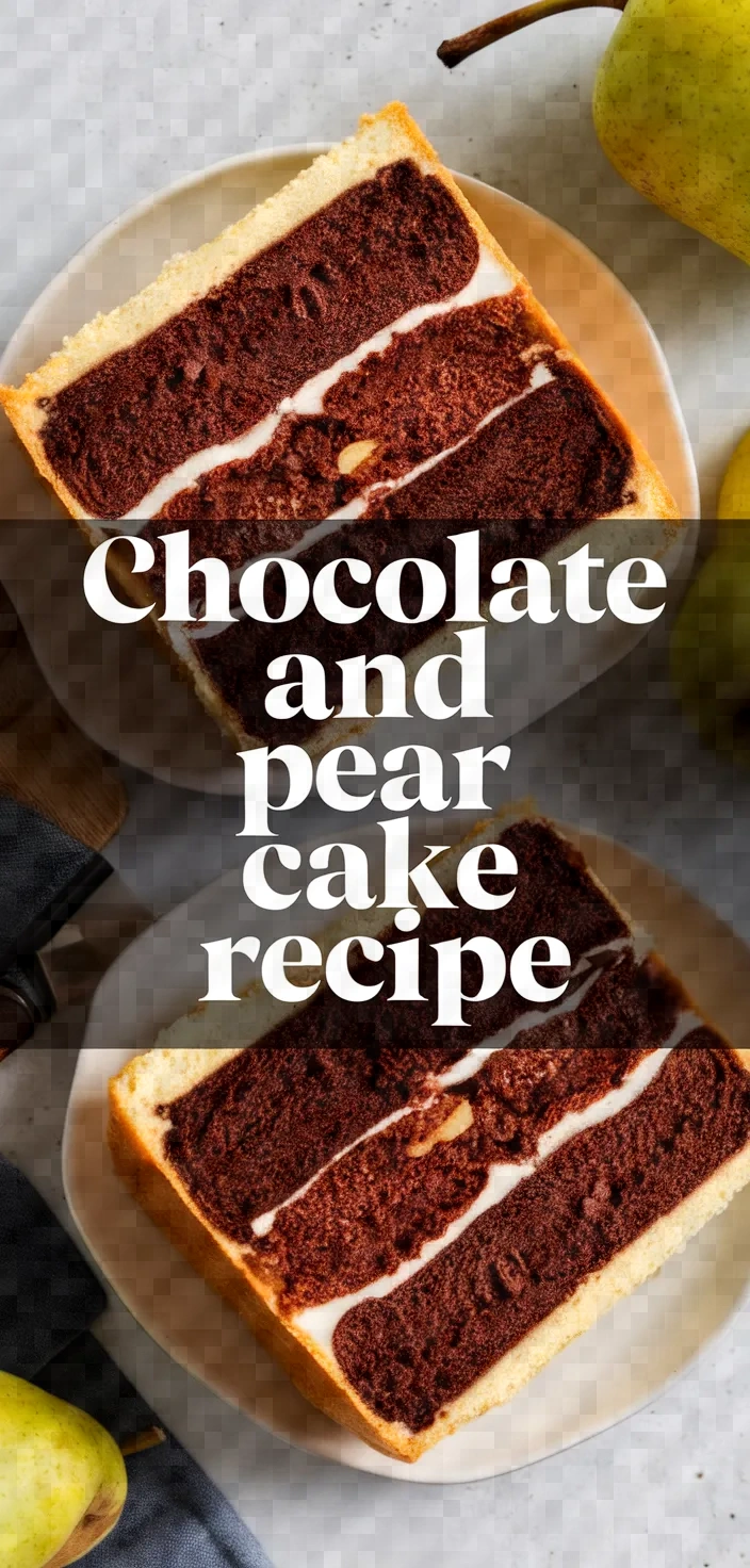 Photo of Chocolate And Pear Cake Recipe