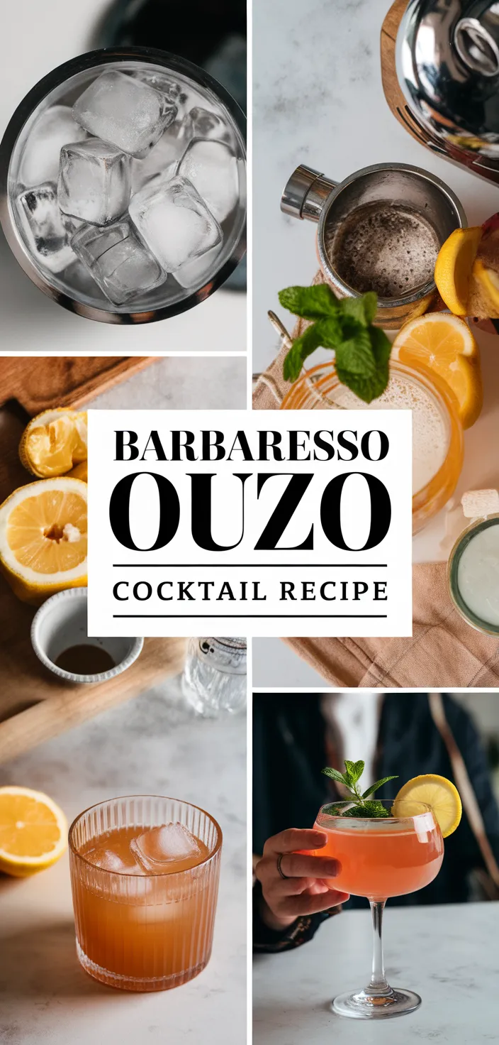 A photo of Barbaresso Ouzo Cocktail Recipe