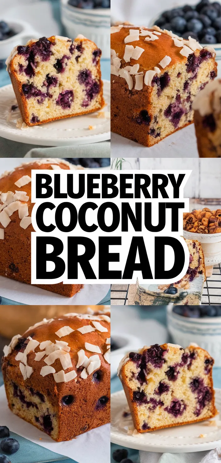 A photo of Blueberry Coconut Buttermilk Bread Recipe