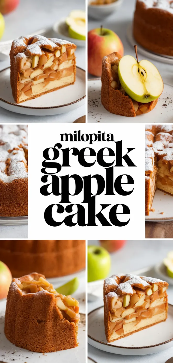 A photo of Milopita Greek Apple Cake Recipe