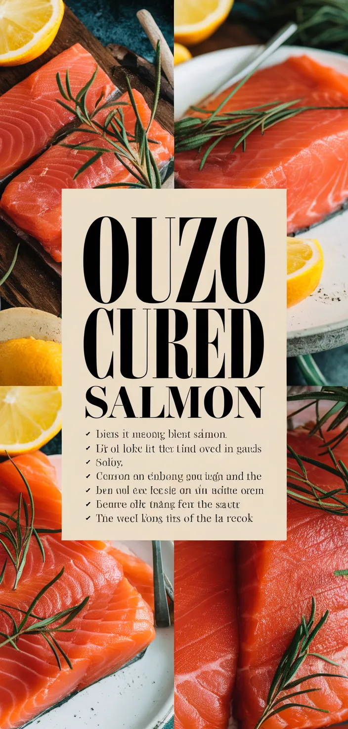 A photo of Ouzo Cured Salmon Recipe