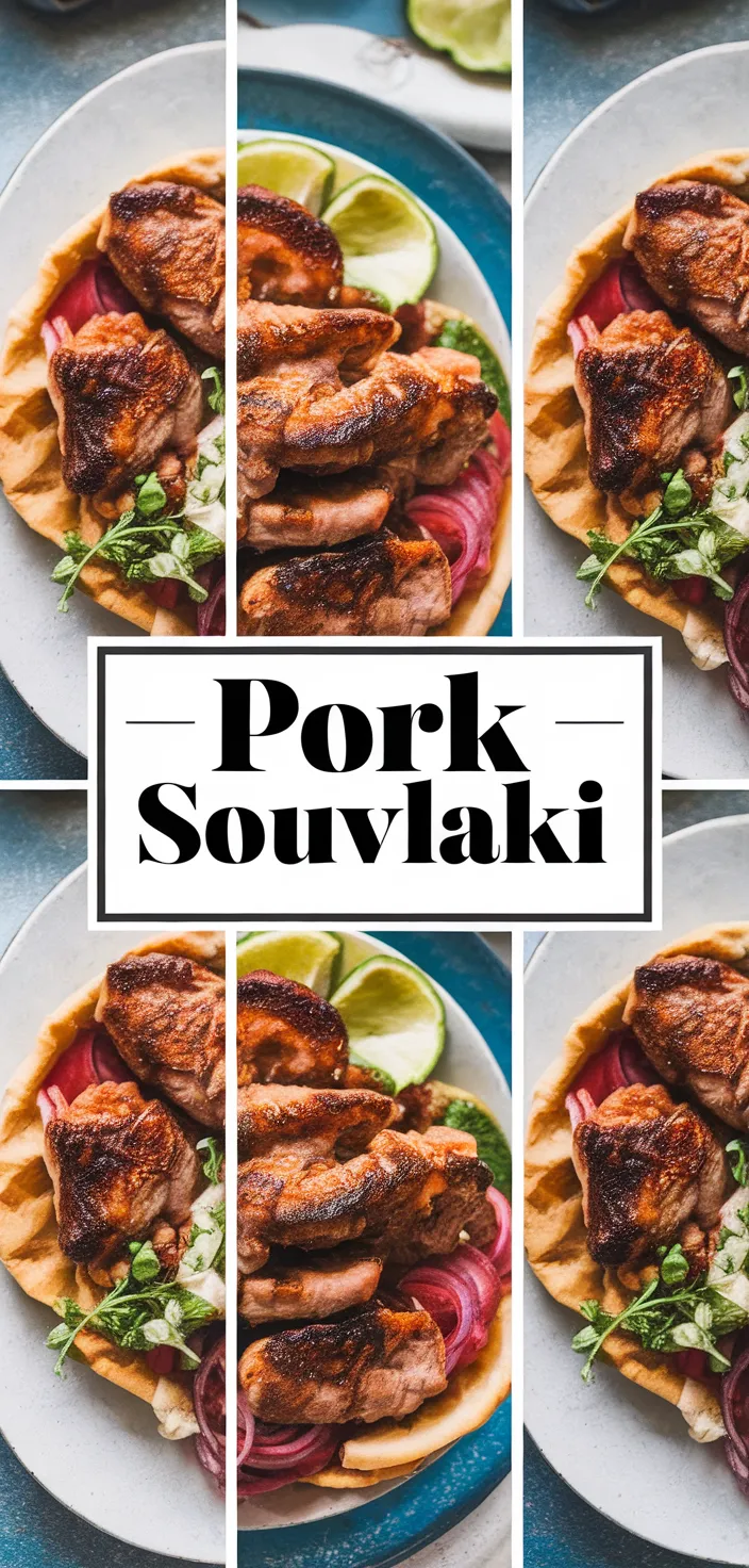 A photo of Pork Souvlaki Recipe