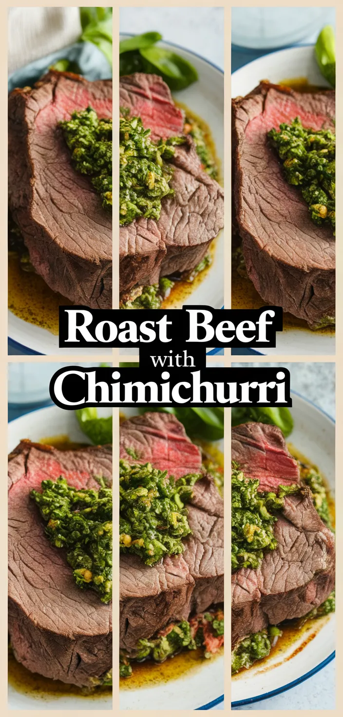 A photo of Roast Beef With Chimichurri Recipe