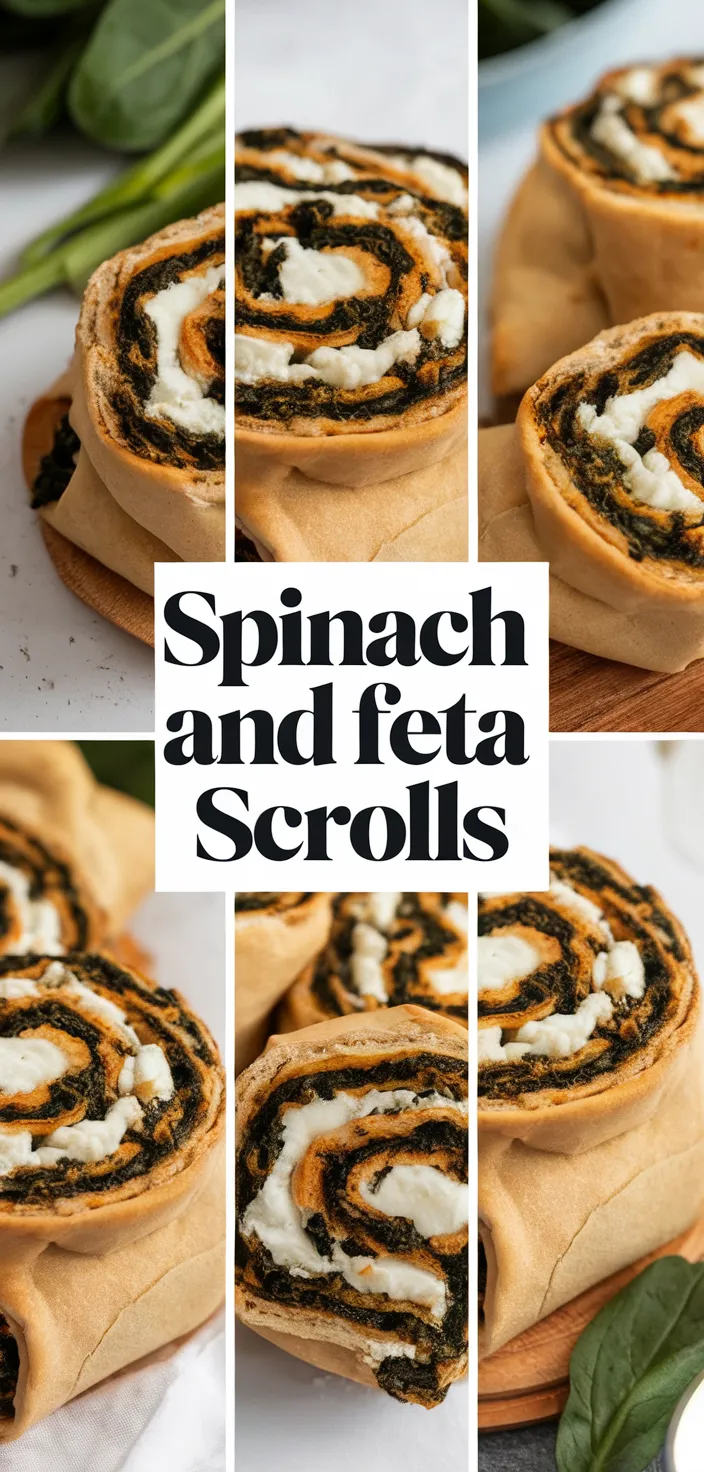 A photo of Spinach And Feta Scrolls Recipe