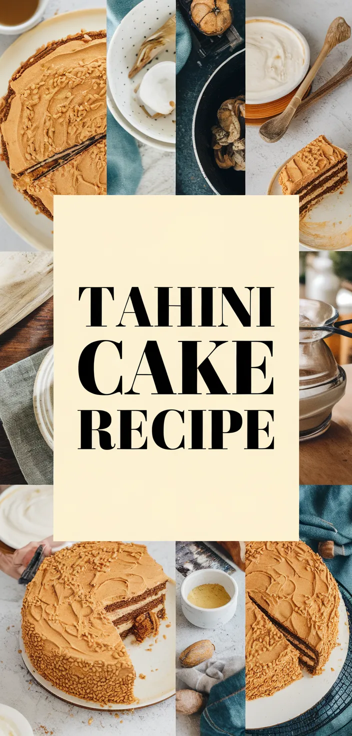 A photo of Tahini Cake Recipe