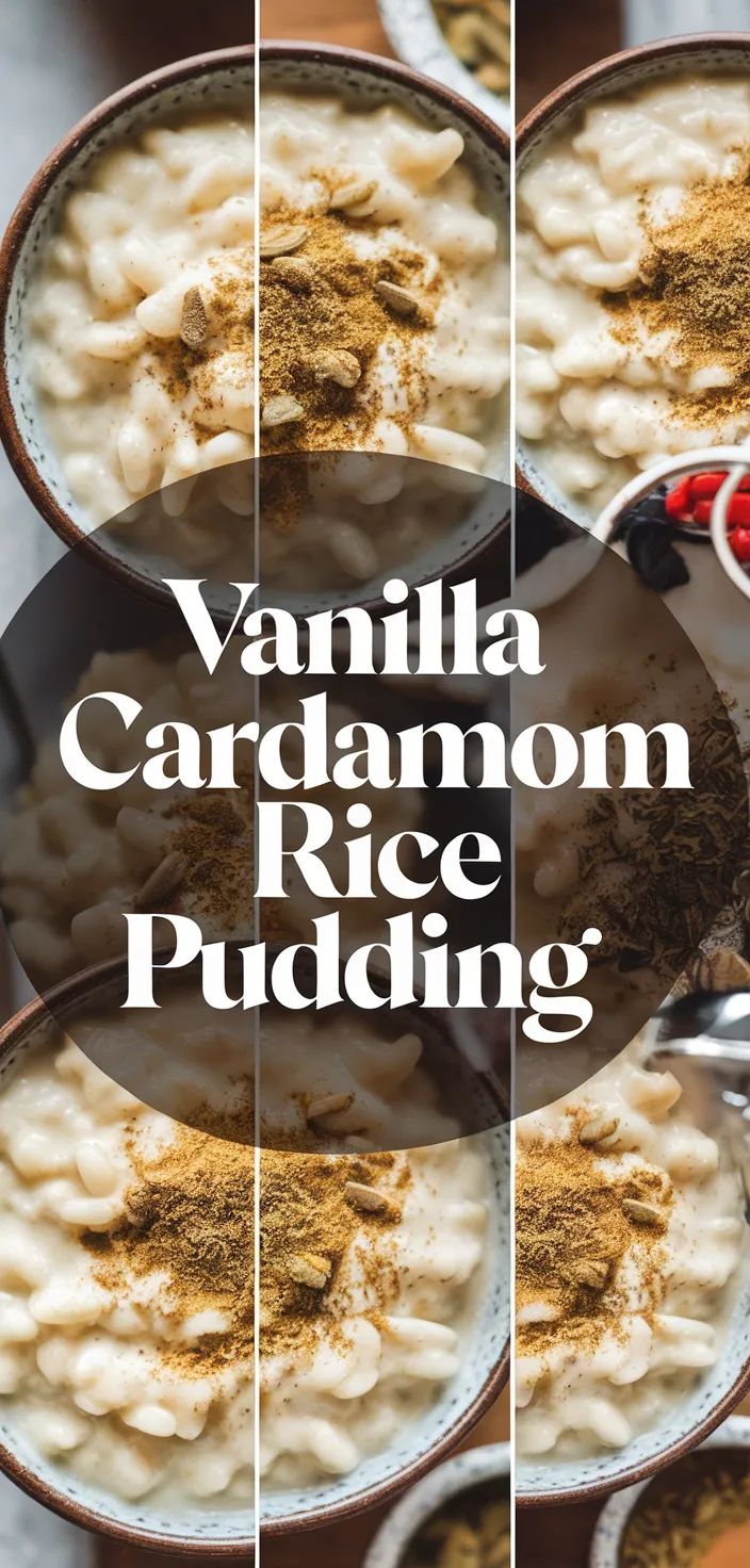 A photo of Vanilla And Cardamom Rice Pudding Recipe