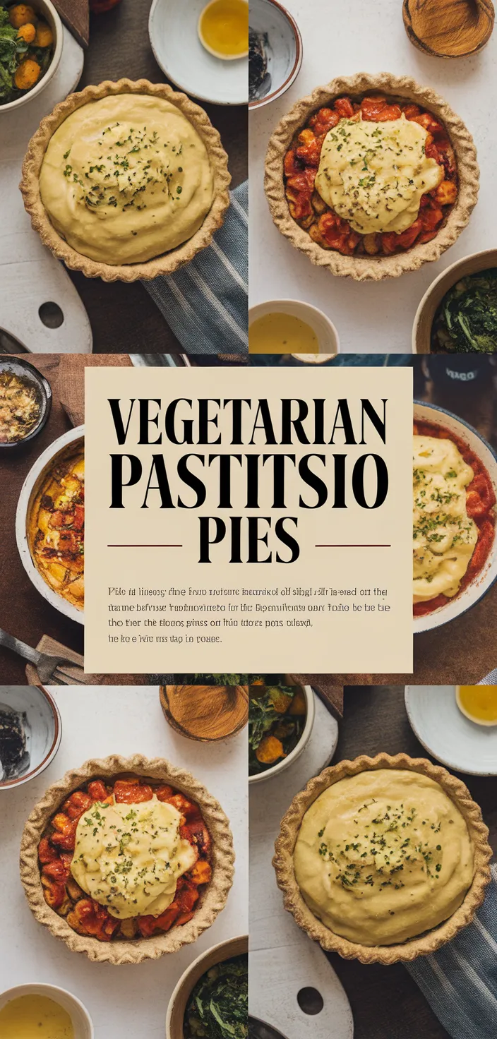 A photo of Vegetarian Pastitsio Pies Recipe