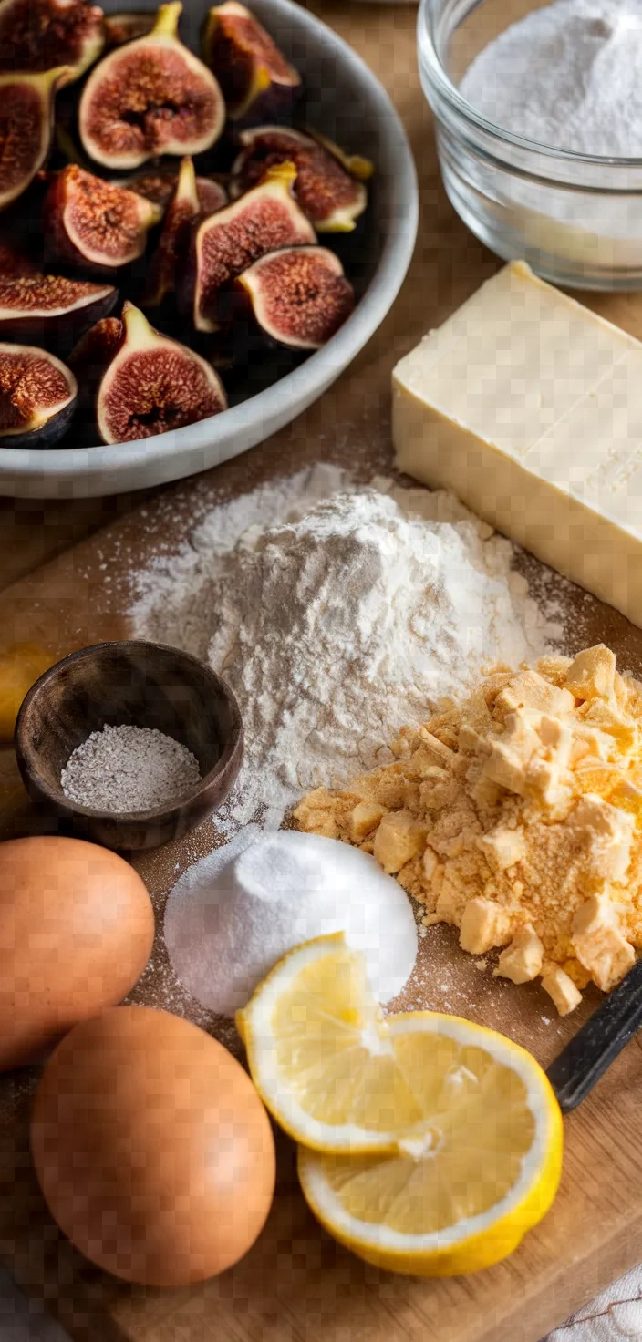 Ingredients photo for Dried Fig Torte Recipe