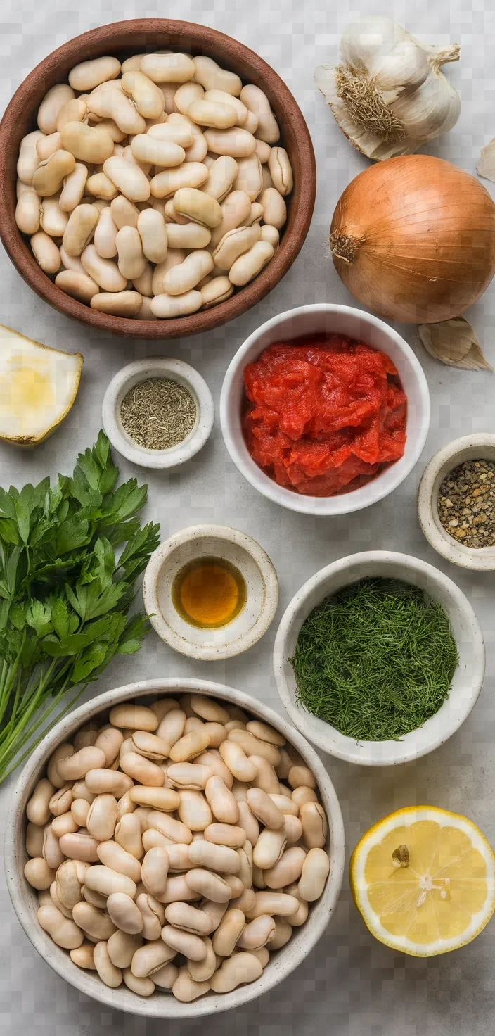 Ingredients photo for Greek Style Baked Beans Recipe