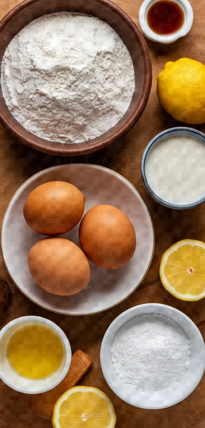 Ingredients photo for Healthy Olive Oil Cake Recipe