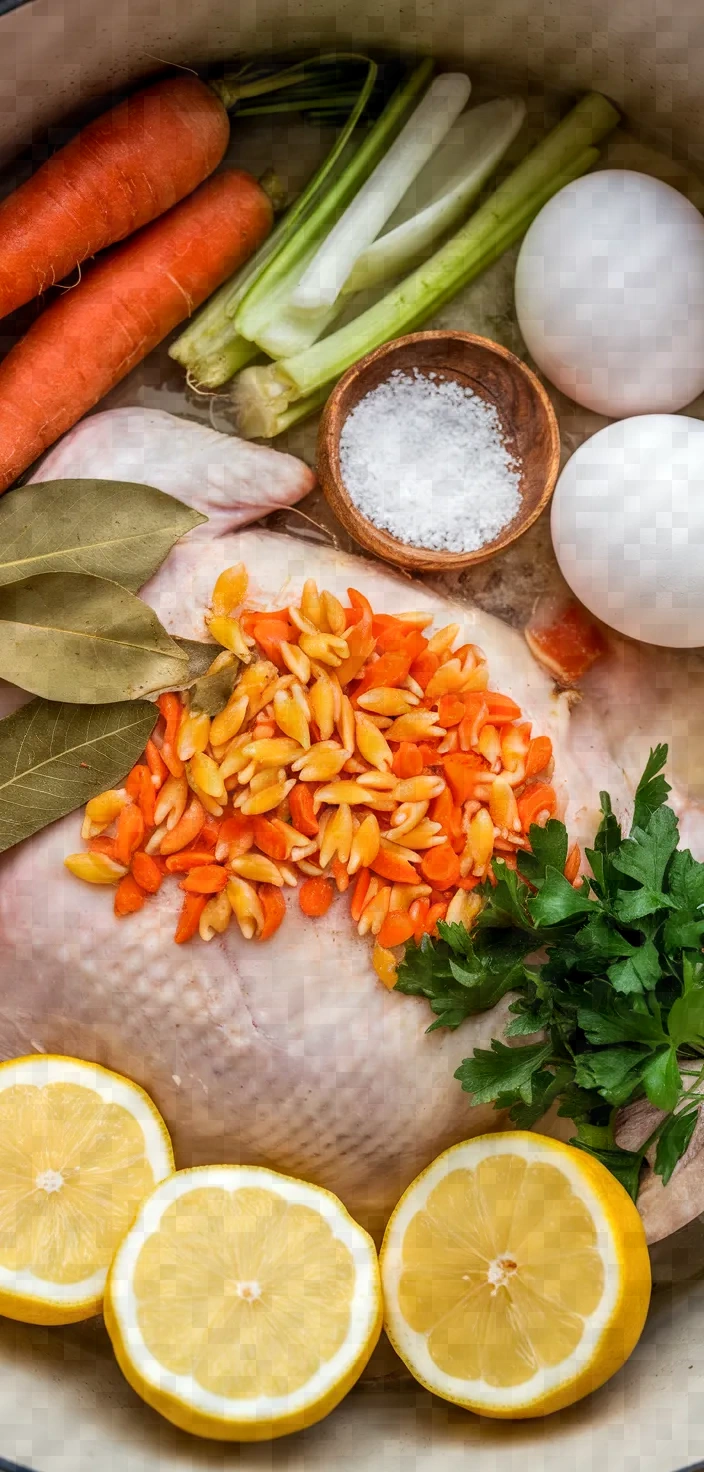 Ingredients photo for Kotosoupa Chicken Soup Recipe