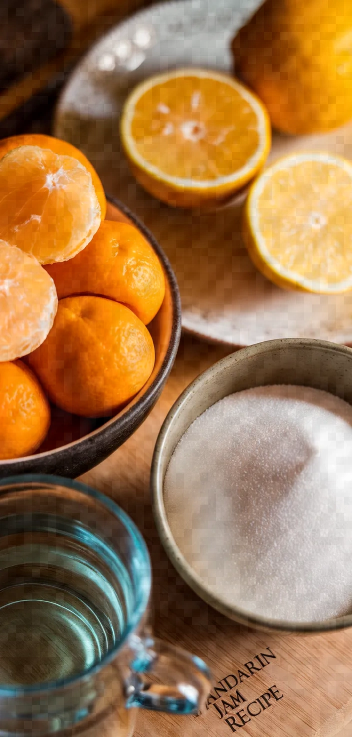 Ingredients photo for Mandarin Jam Recipe