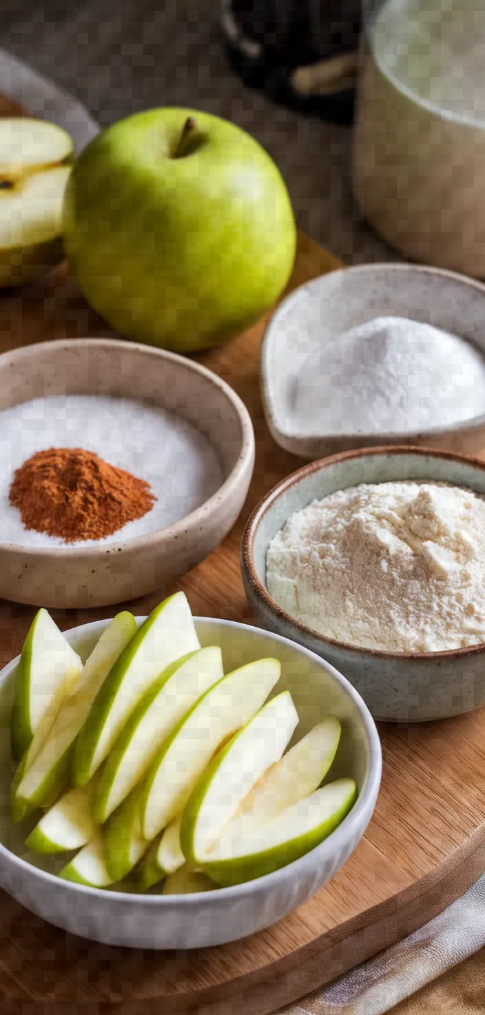 Ingredients photo for Milopita Greek Apple Cake Recipe