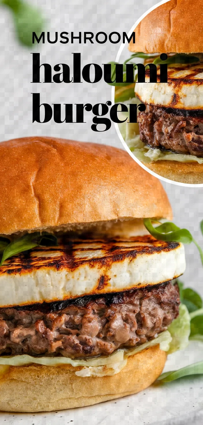 Photo of Mushroom Haloumi Burger Recipe