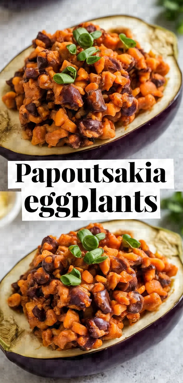 Photo of Papoutsakia Stuffed Eggplants Recipe