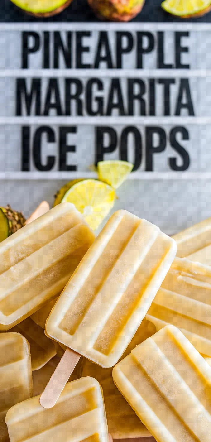 Pineapple Margarita Ice Pops Recipe