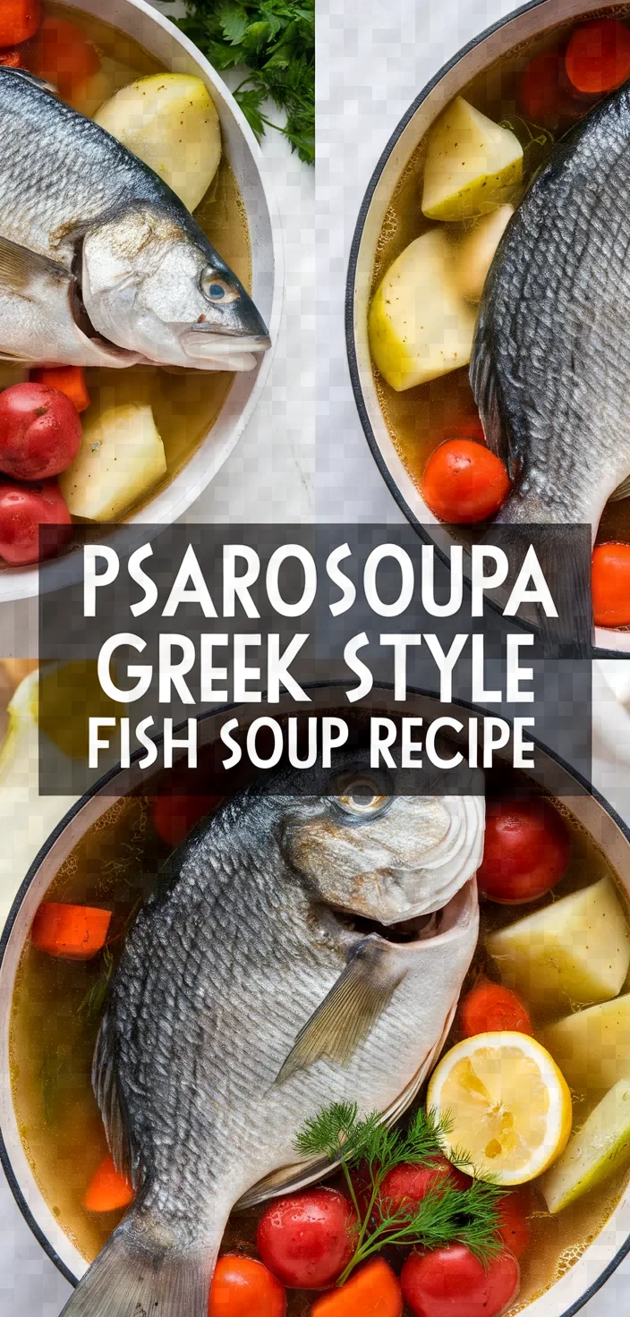 Psarosoupa Greek Style Fish Soup Recipe