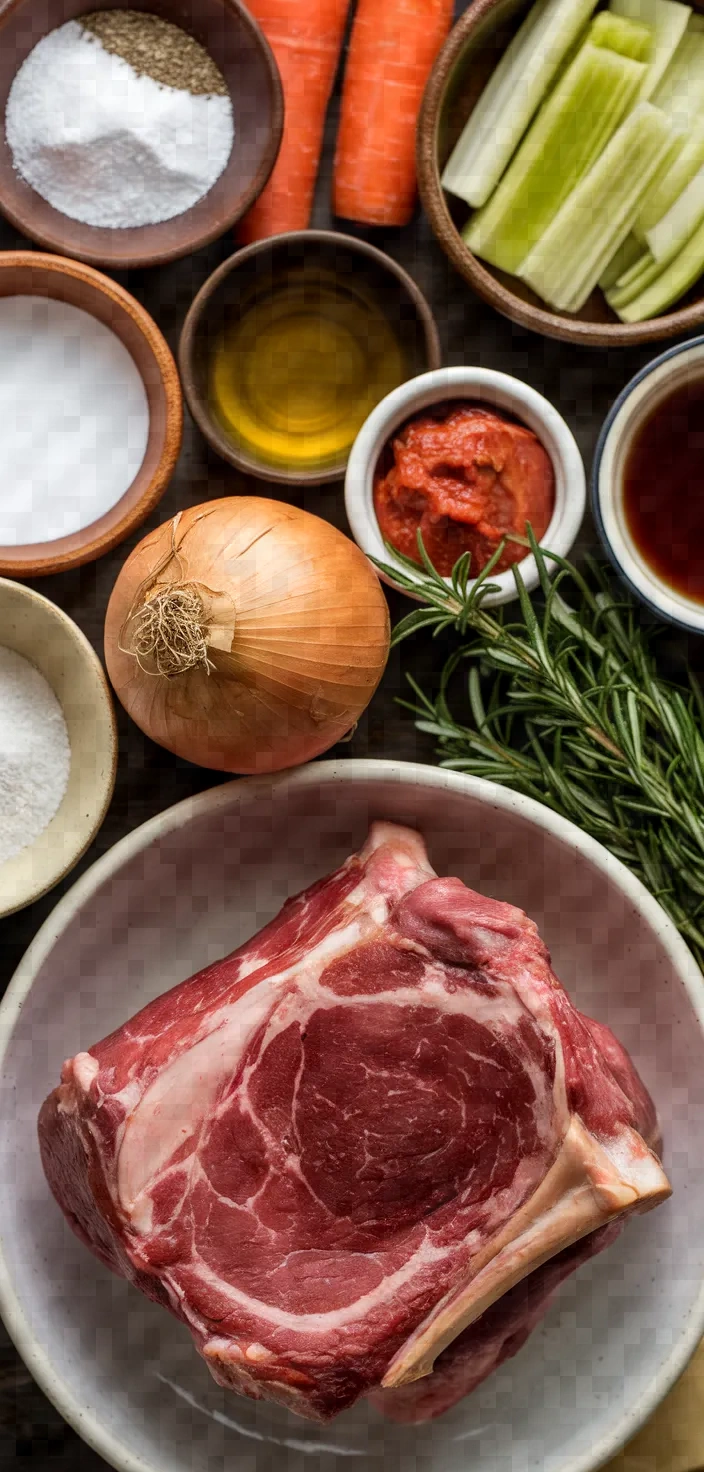 Ingredients photo for Slow Cooked Lamb Shanks Recipe