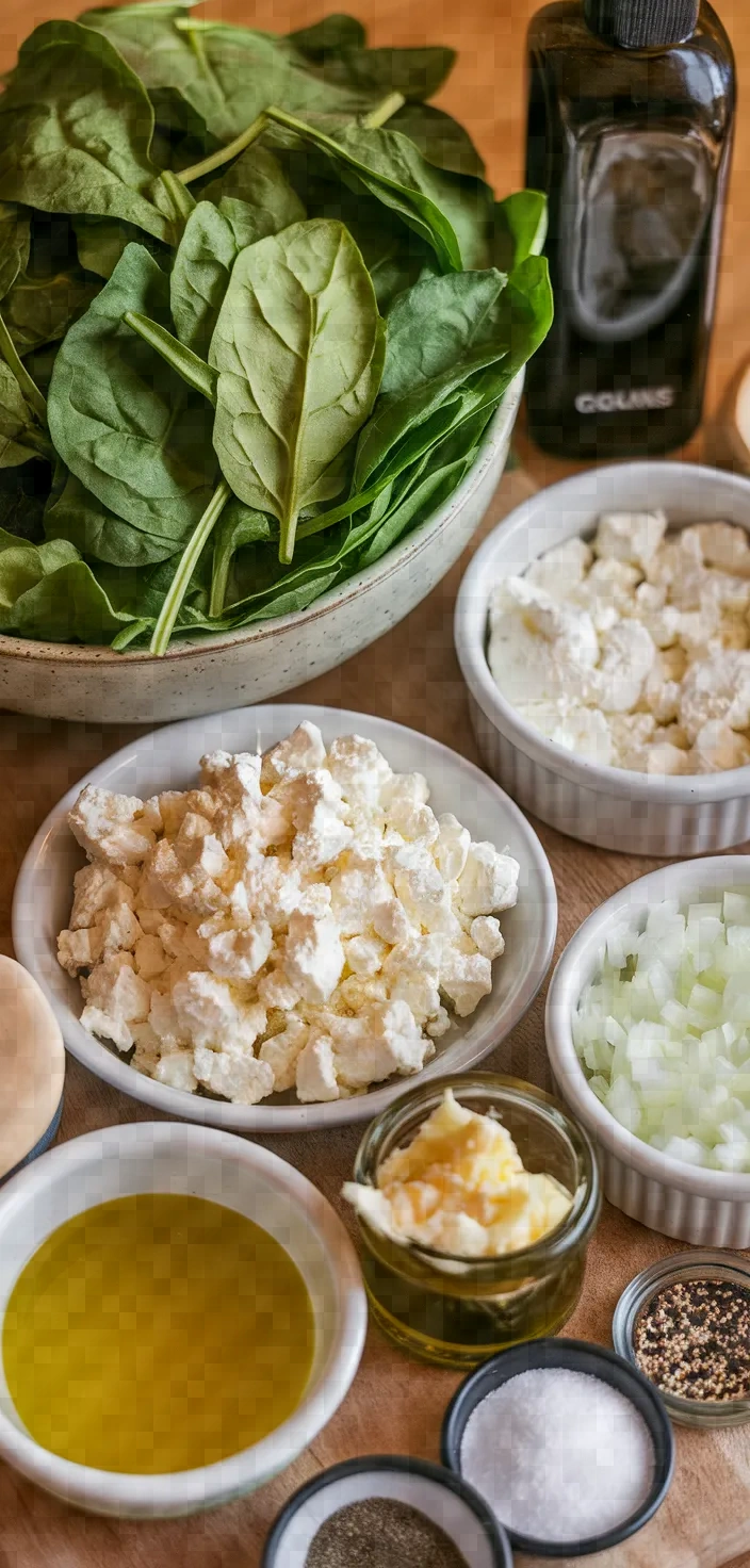 Ingredients photo for Spinach And Feta Scrolls Recipe