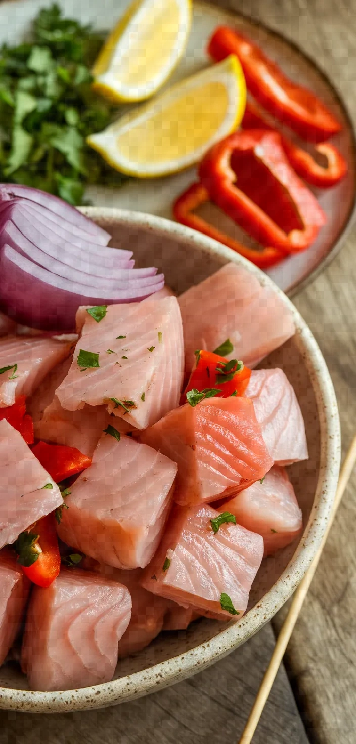 Ingredients photo for Swordfish Souvlaki Recipe