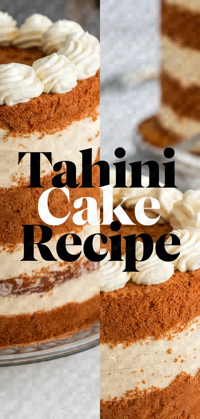 Tahini Cake Recipe