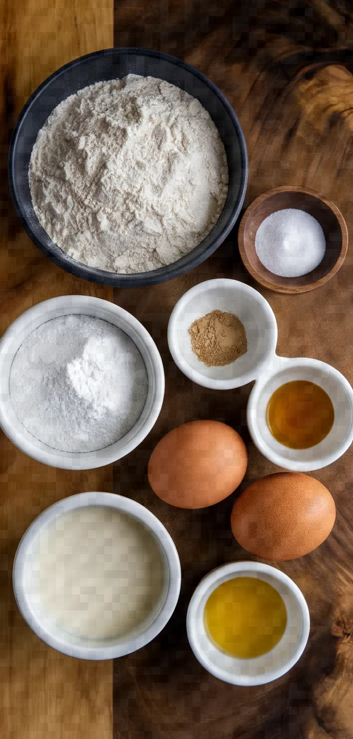 Ingredients photo for Baked Cake Doughnuts Recipe