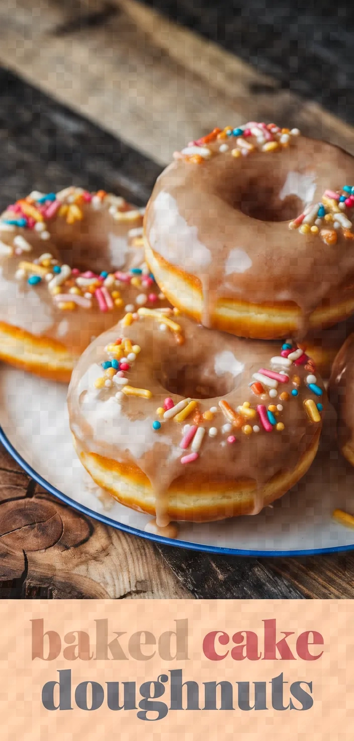 Baked Cake Doughnuts Recipe