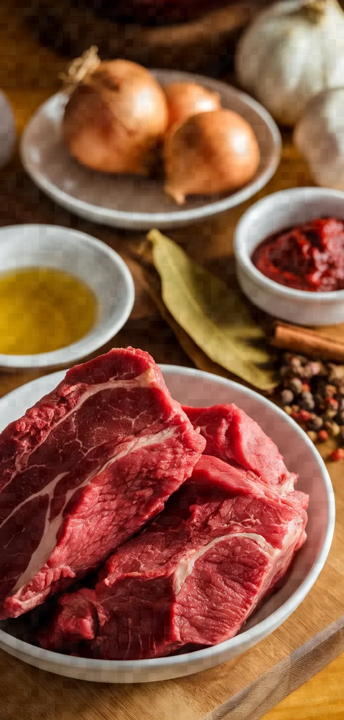 Ingredients photo for Beef Stifado Recipe