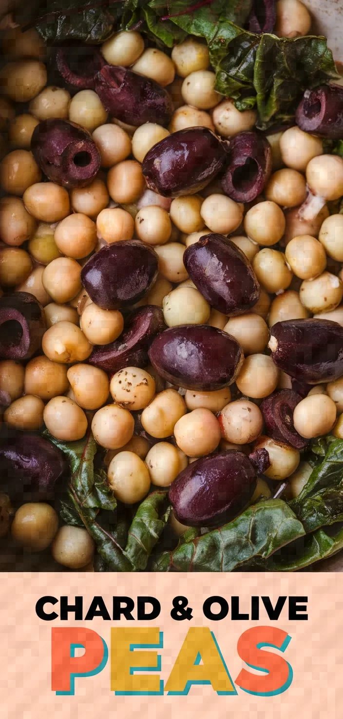 Black Eyed Peas With Chard And Kalamata Olives Recipe