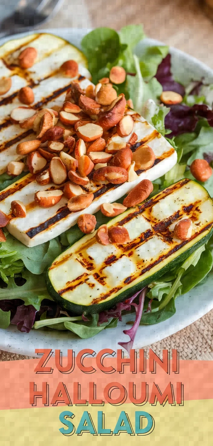 Chargrilled Zucchini And Halloumi Salad Recipe