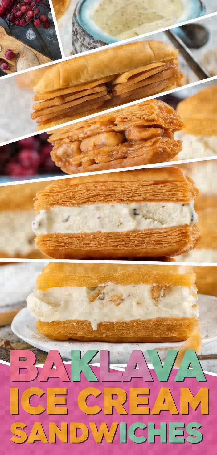 A photo of Baklava Ice Cream Sandwiches Recipe