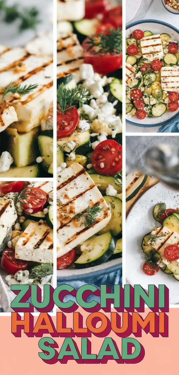 A photo of Chargrilled Zucchini And Halloumi Salad Recipe