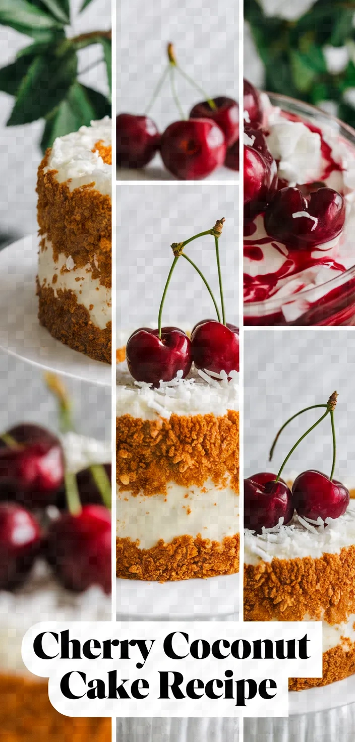 A photo of Cherry And Coconut Cake Recipe