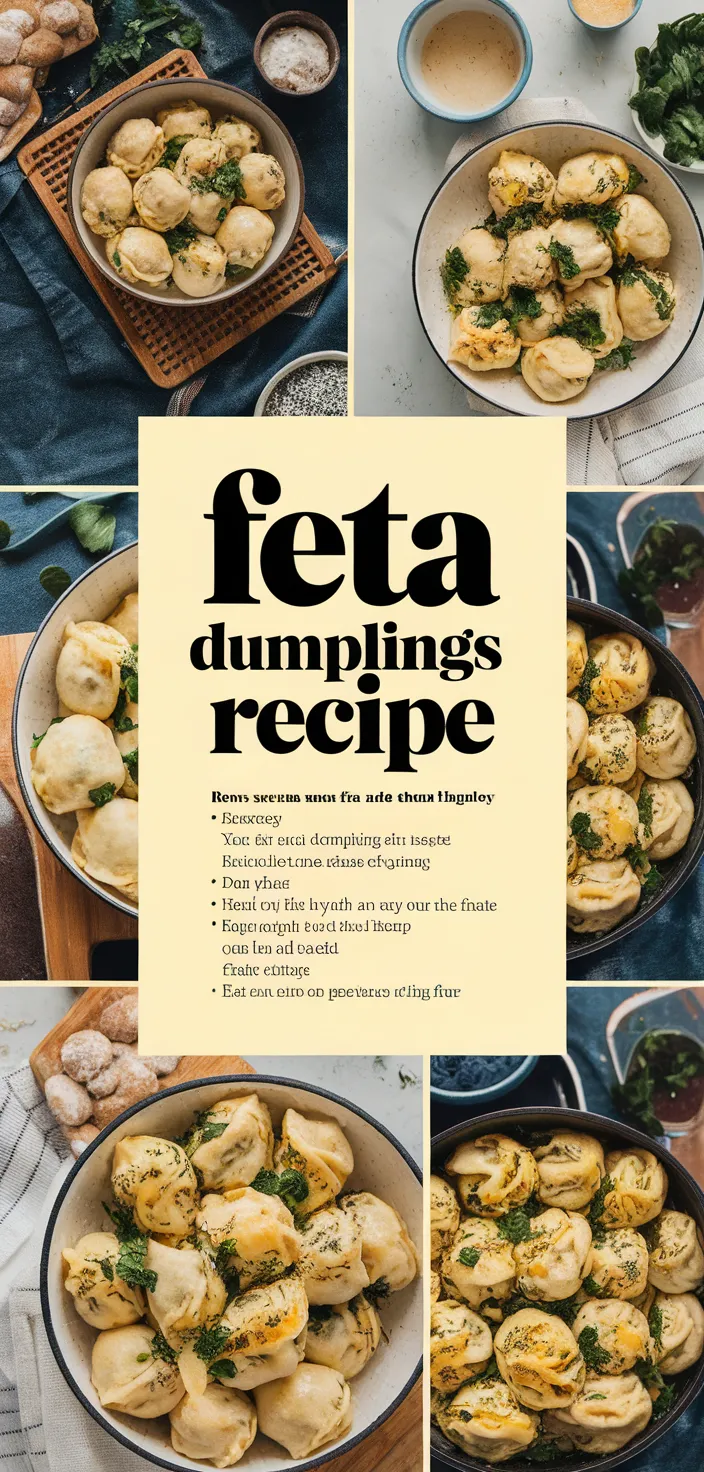 A photo of Feta Dumplings Recipe