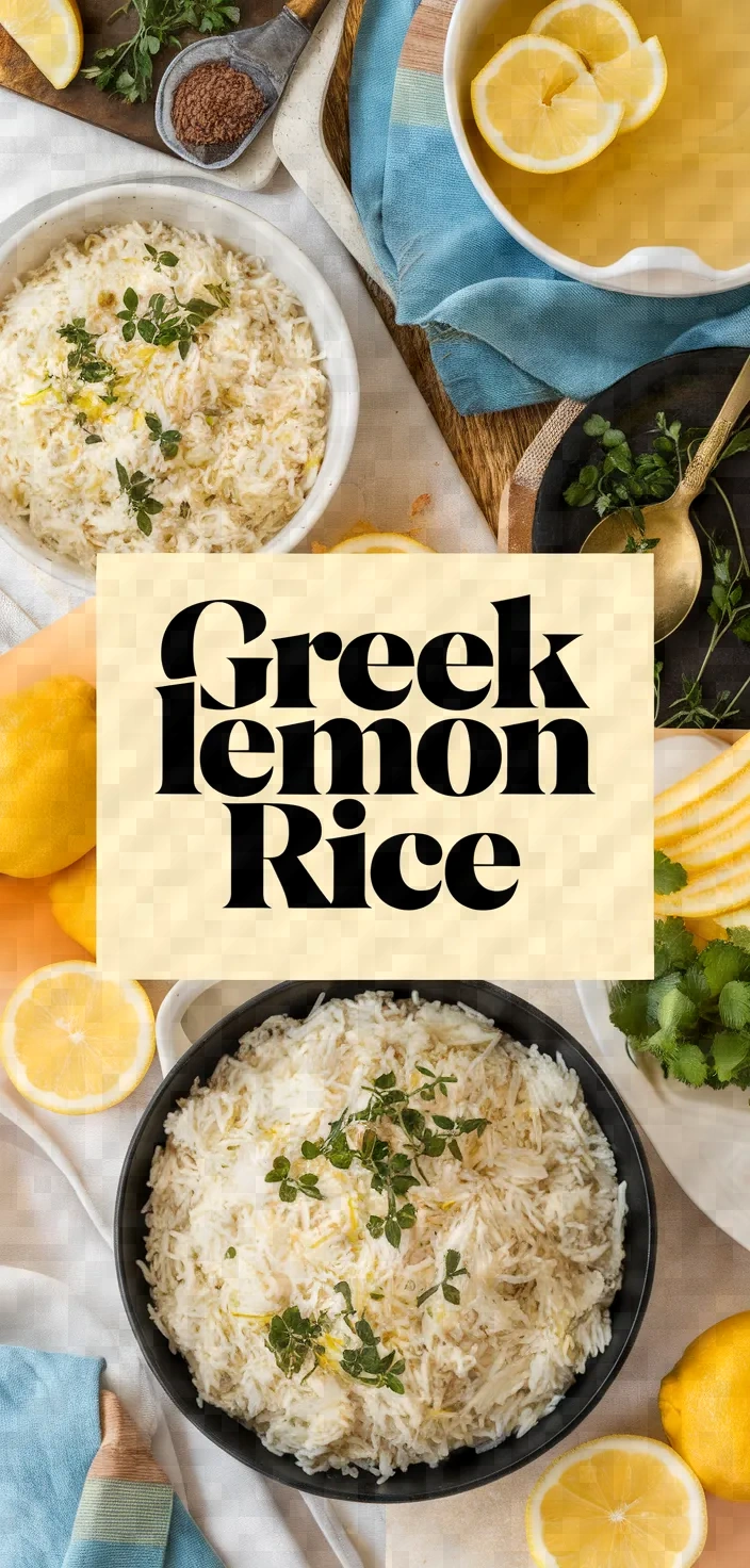 A photo of Greek Lemon Rice Recipe